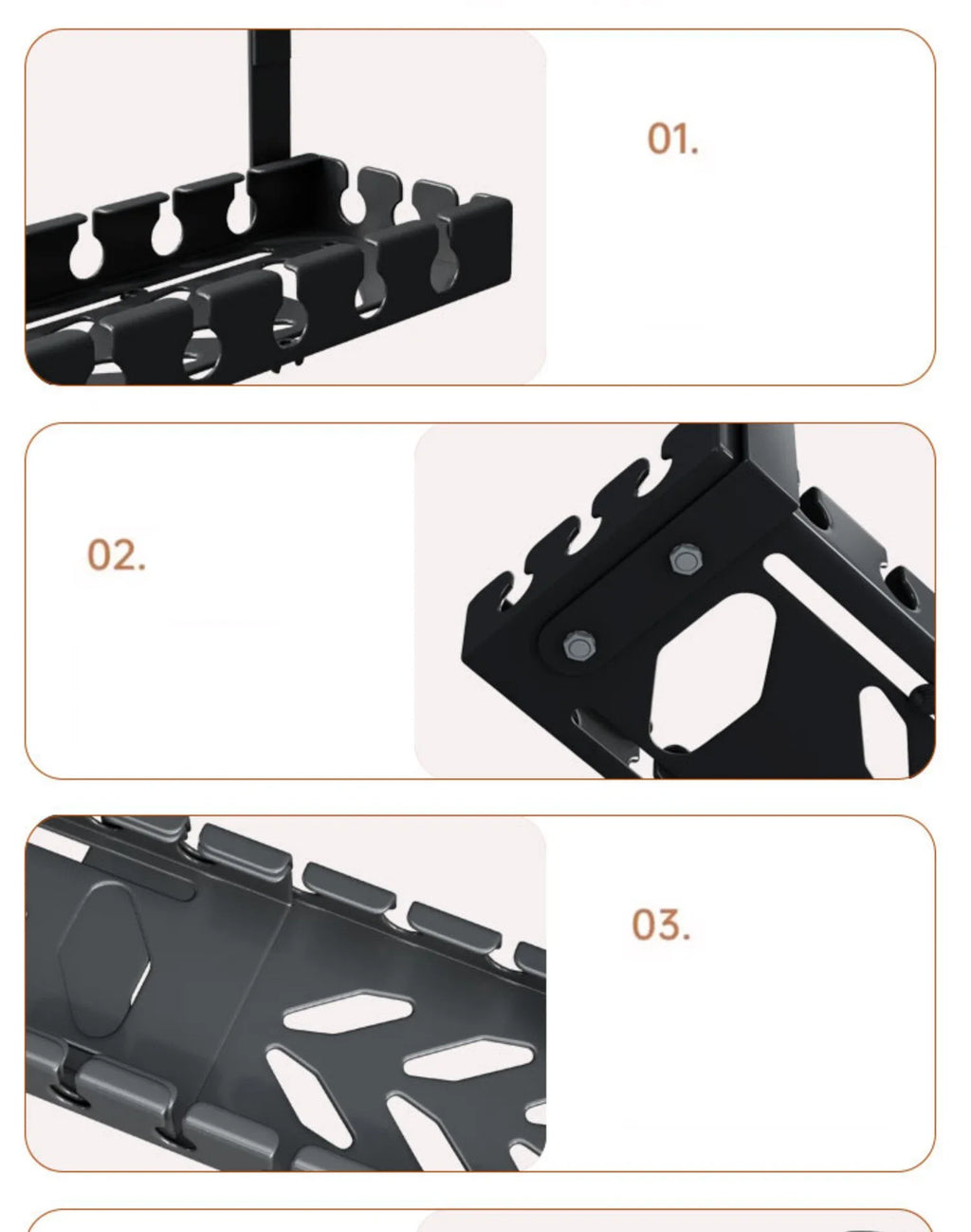 Deskpalm Conduit Metal Cable Management Tray — Deskpalm Modern Desks & Workspace Accessories — view 5