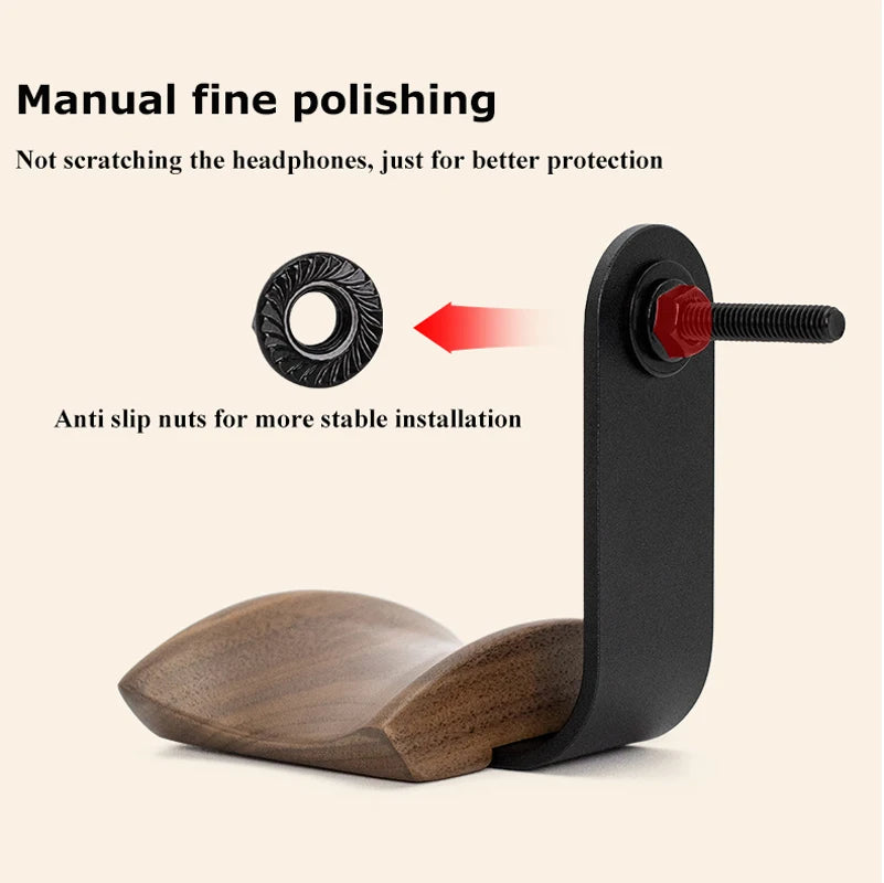 Deskpalm Beech Aluminum Headphone Rest — Deskpalm Modern Desks & Workspace Accessories — view 5