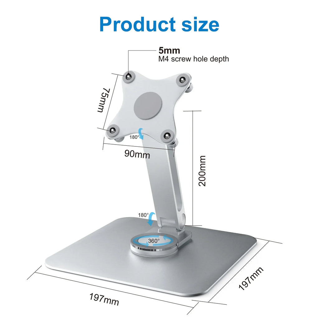Deskpalm Orbit 360 Aluminum Monitor Stand — Deskpalm Modern Desks & Workspace Accessories — view 2
