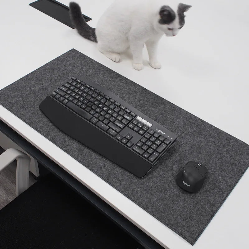 Deskpalm Moss XXL Wool Felt Desk Mat — Deskpalm Modern Desks & Workspace Accessories — view 2