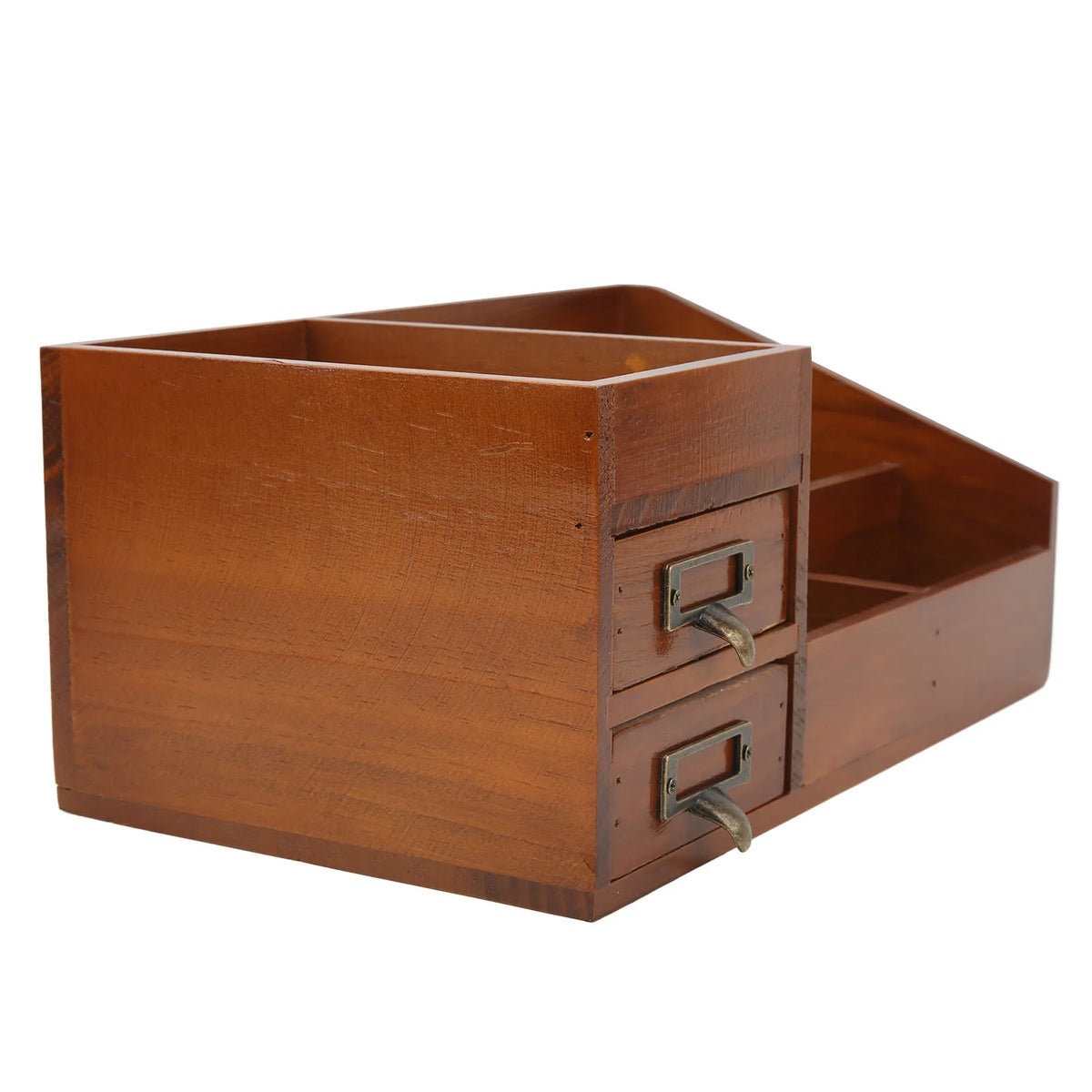 Deskpalm Tier Multi-Layer Wooden Desk Cabinet — Deskpalm Modern Desks & Workspace Accessories — view 3