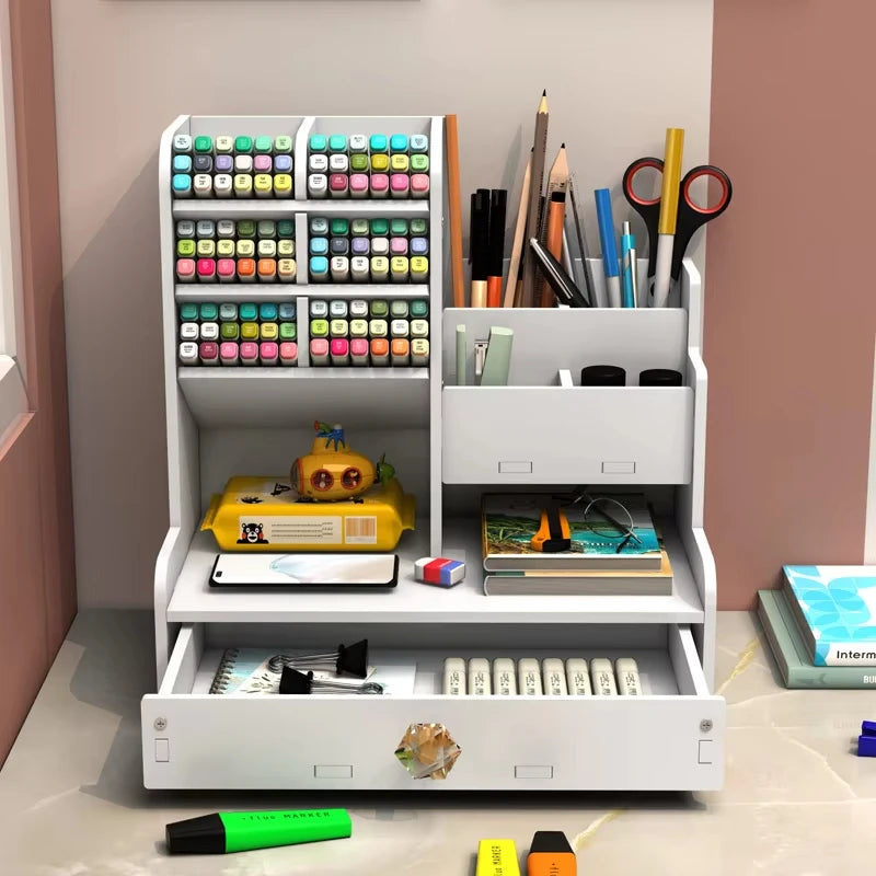 Deskpalm Quill Wooden Pen Holder Organizer — Deskpalm Modern Desks & Workspace Accessories — view 5