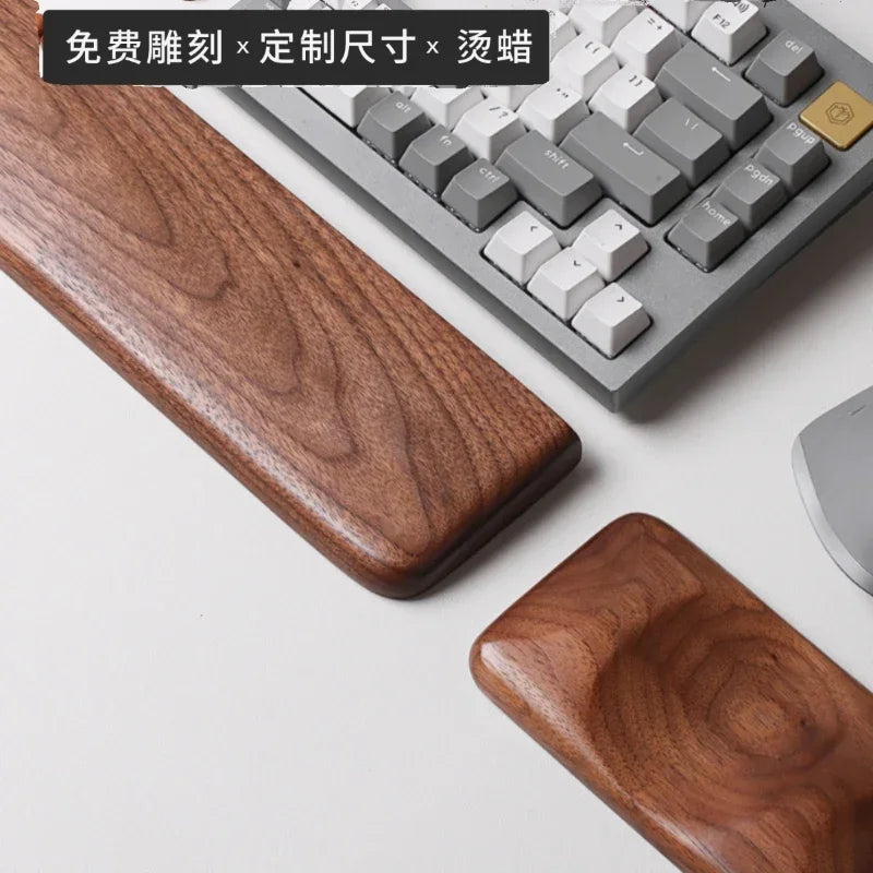 Deskpalm Rest Black Walnut Keyboard Wrist Rest — Deskpalm Modern Desks & Workspace Accessories — view 2