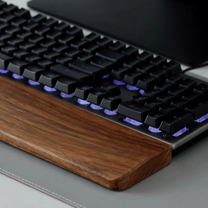 Deskpalm Grain Walnut Compact Wrist Rest — Deskpalm Modern Desks & Workspace Accessories — view 4