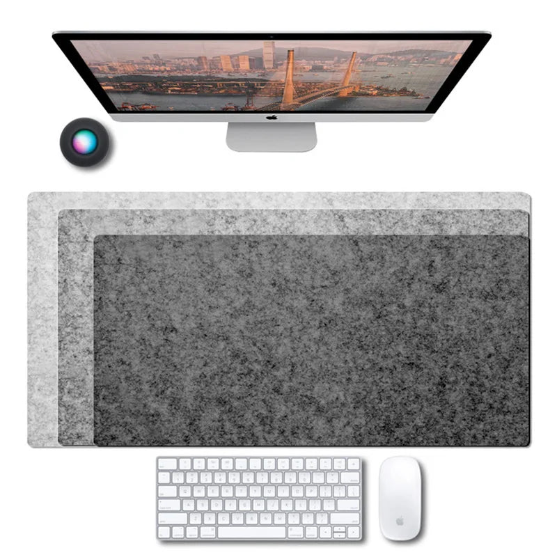 Deskpalm Moss XXL Wool Felt Desk Mat — Deskpalm Modern Desks & Workspace Accessories