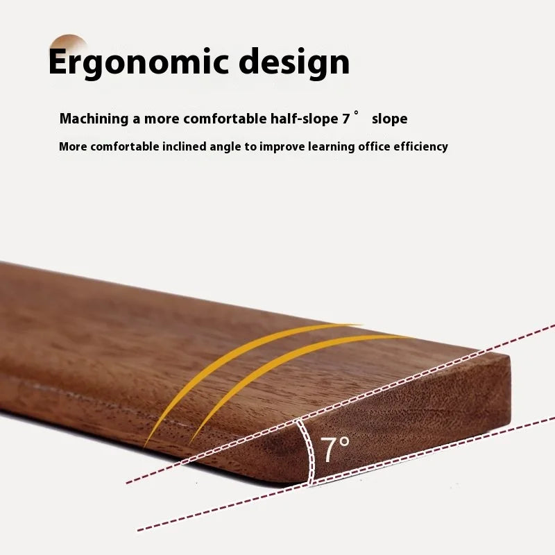 Deskpalm Grain Walnut Compact Wrist Rest — Deskpalm Modern Desks & Workspace Accessories — view 5
