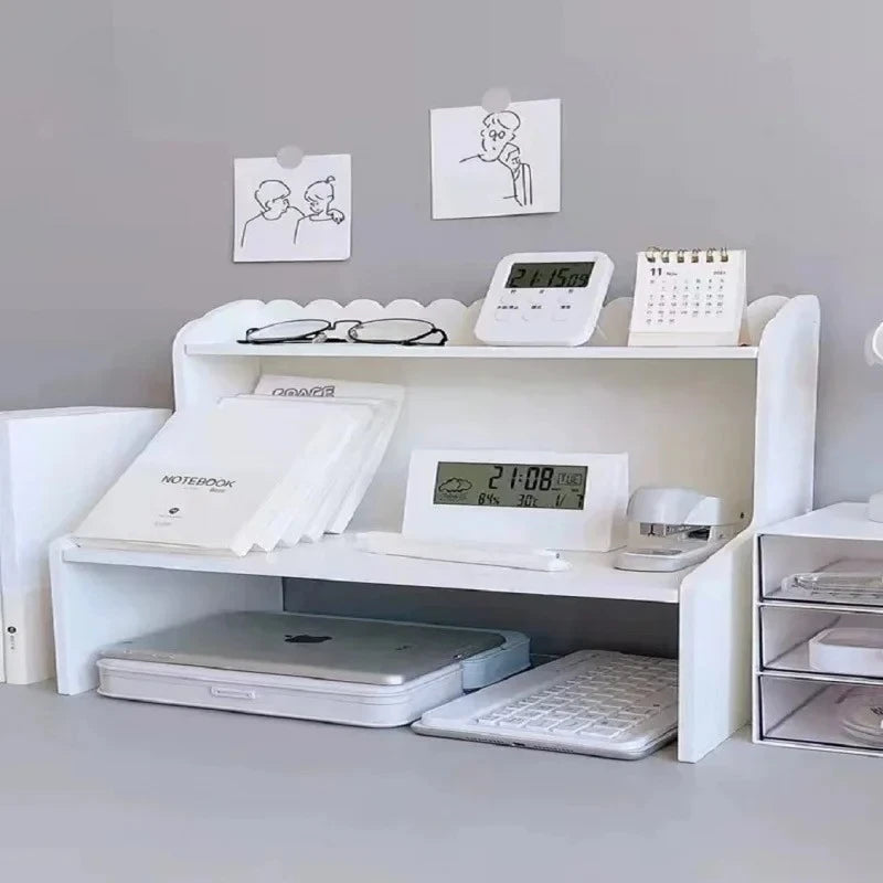 Deskpalm Duo Two-Layer Desktop Organizer Shelf — Deskpalm Modern Desks & Workspace Accessories — view 4