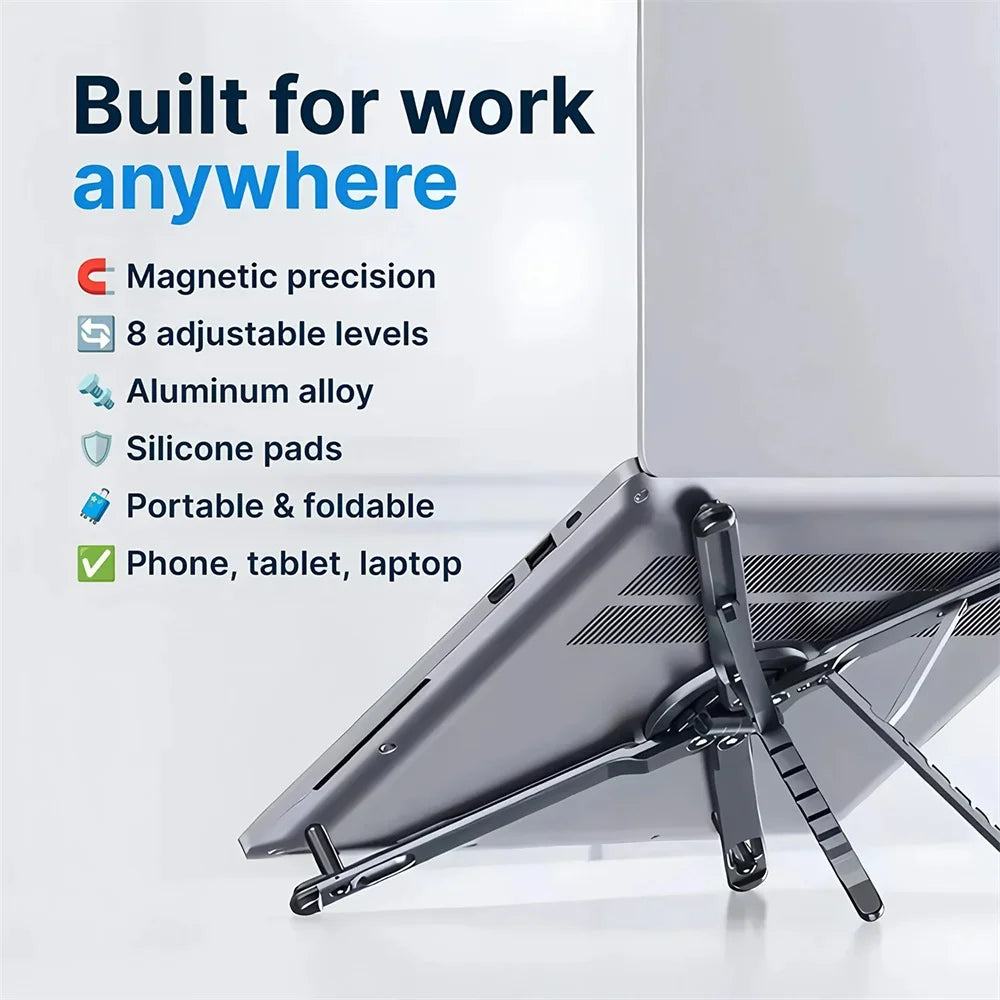 Deskpalm Arc Foldable Aluminum Laptop Stand — Deskpalm Modern Desks & Workspace Accessories — view 5
