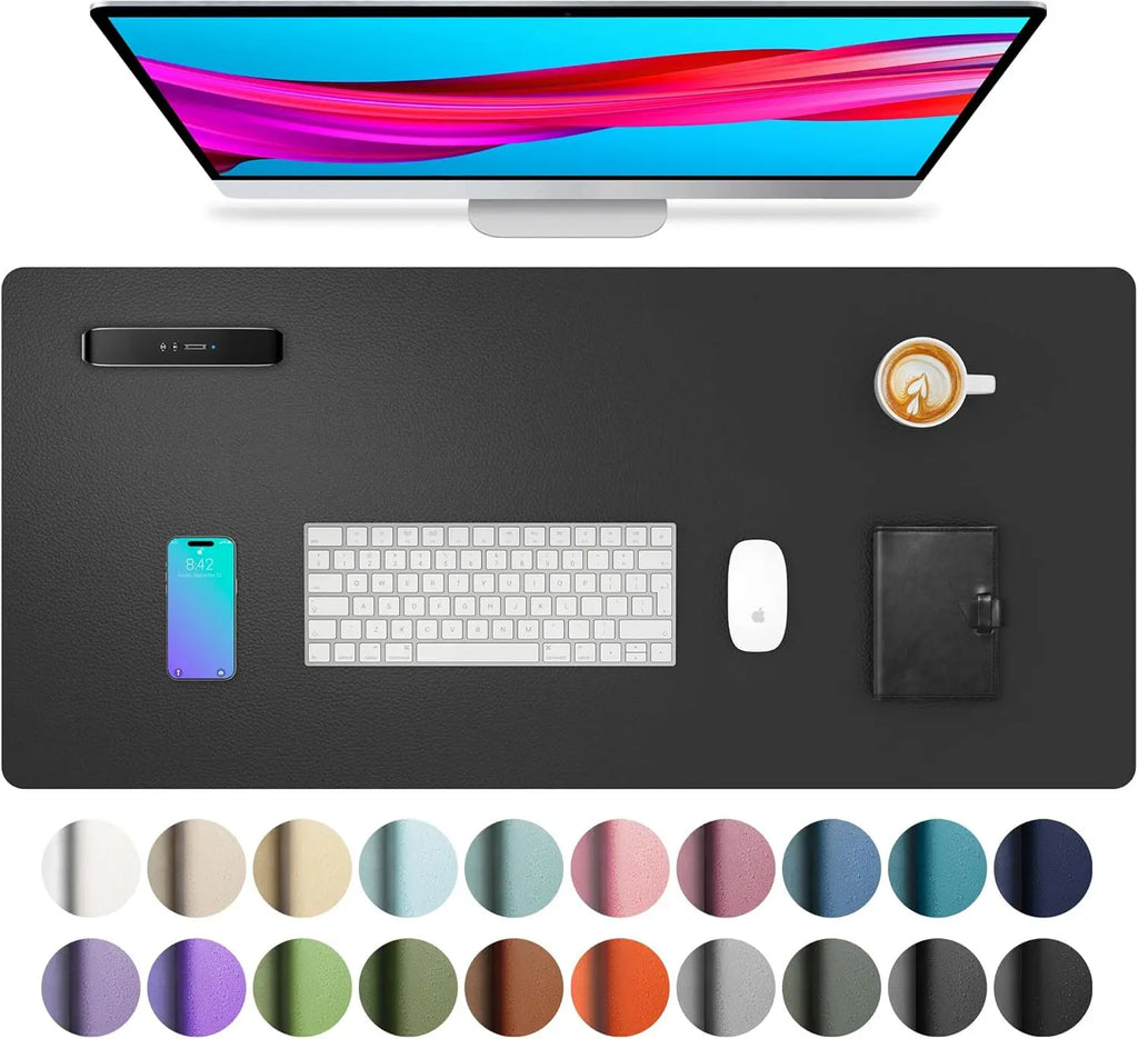 Deskpalm Sable Vegan Leather Desk Mat — Deskpalm Modern Desks & Workspace Accessories — view 2