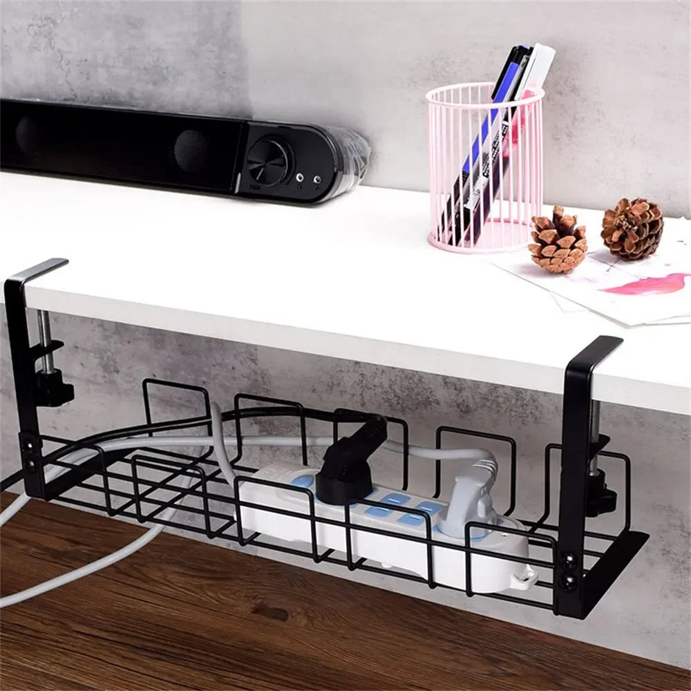 Deskpalm Clamp No-Drill Cable Tray — Deskpalm Modern Desks & Workspace Accessories — view 5