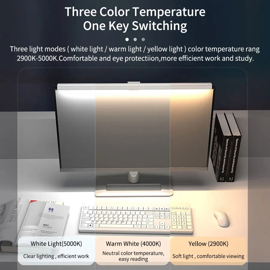 Deskpalm Halo 50cm Monitor Light Bar — Deskpalm Modern Desks & Workspace Accessories — view 2