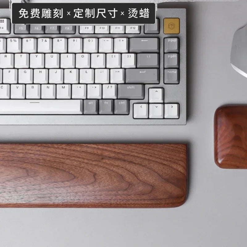 Deskpalm Rest Black Walnut Keyboard Wrist Rest — Deskpalm Modern Desks & Workspace Accessories — view 3