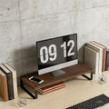 Deskpalm Forge Industrial Wood Monitor Riser — Deskpalm Modern Desks & Workspace Accessories