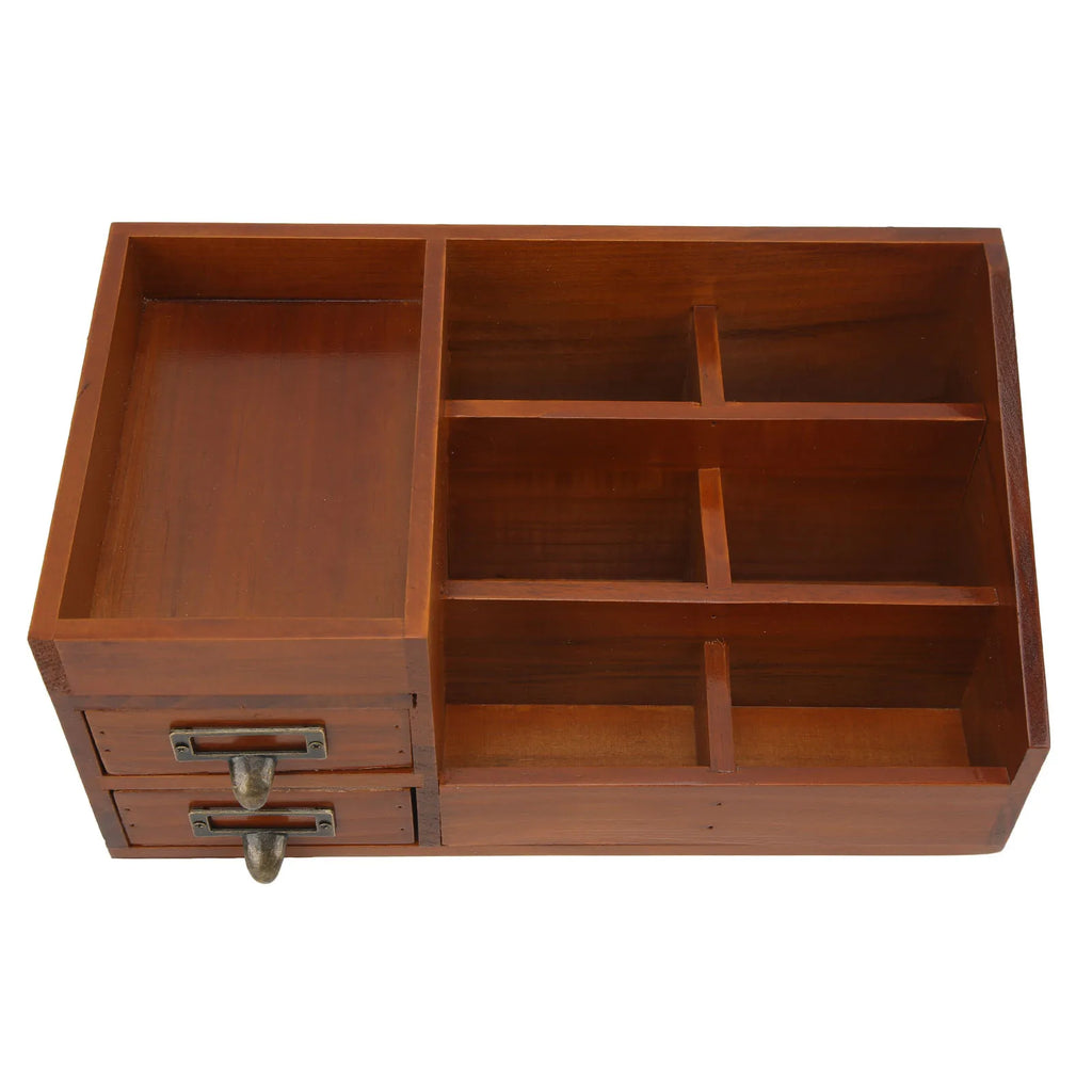 Deskpalm Tier Multi-Layer Wooden Desk Cabinet — Deskpalm Modern Desks & Workspace Accessories — view 4