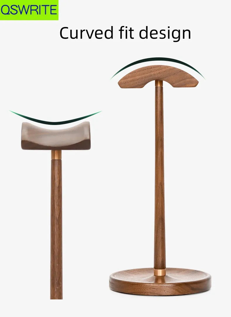 Deskpalm Heirloom Solid Walnut Headphone Hanger — Deskpalm Modern Desks & Workspace Accessories — view 3