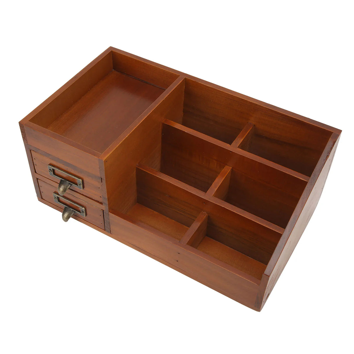 Deskpalm Tier Multi-Layer Wooden Desk Cabinet — Deskpalm Modern Desks & Workspace Accessories — view 2