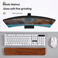 Deskpalm Grain Walnut Compact Wrist Rest — Deskpalm Modern Desks & Workspace Accessories