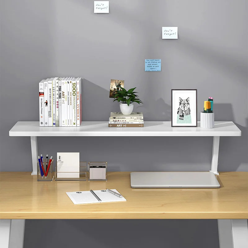 Deskpalm Rail Clamp-On Wooden Desk Shelf — Deskpalm Modern Desks & Workspace Accessories — view 4