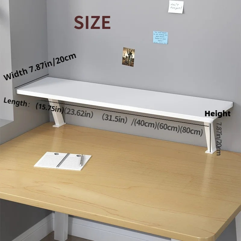 Deskpalm Rail Clamp-On Wooden Desk Shelf — Deskpalm Modern Desks & Workspace Accessories — view 5