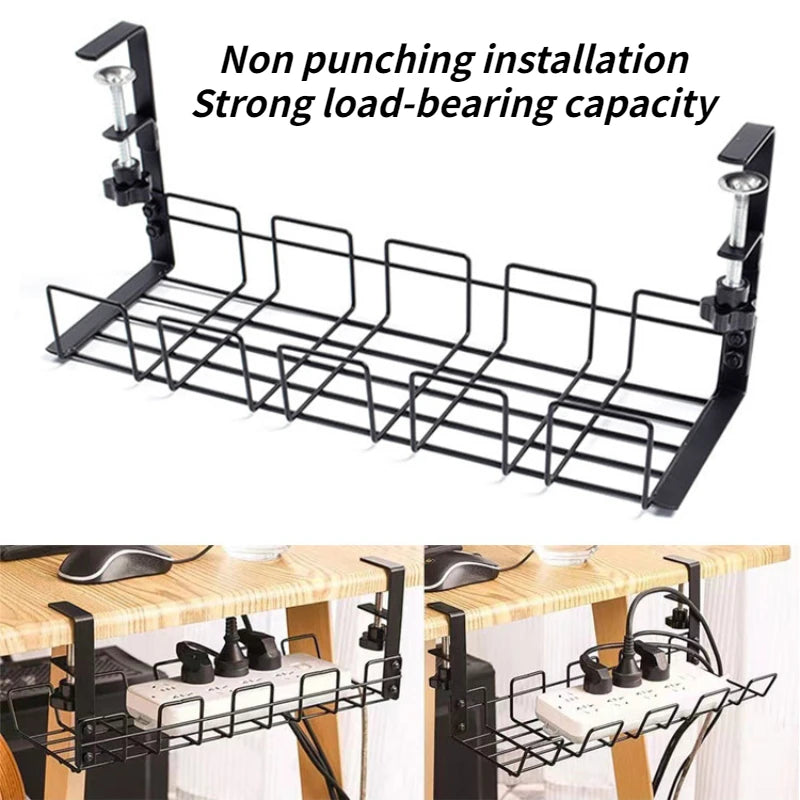 Deskpalm Clamp No-Drill Cable Tray — Deskpalm Modern Desks & Workspace Accessories — view 2