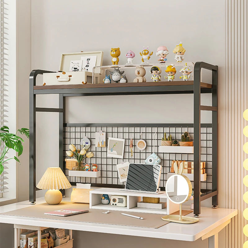 Deskpalm Lattice Iron Grid Desk Shelf — Deskpalm Modern Desks & Workspace Accessories — view 3