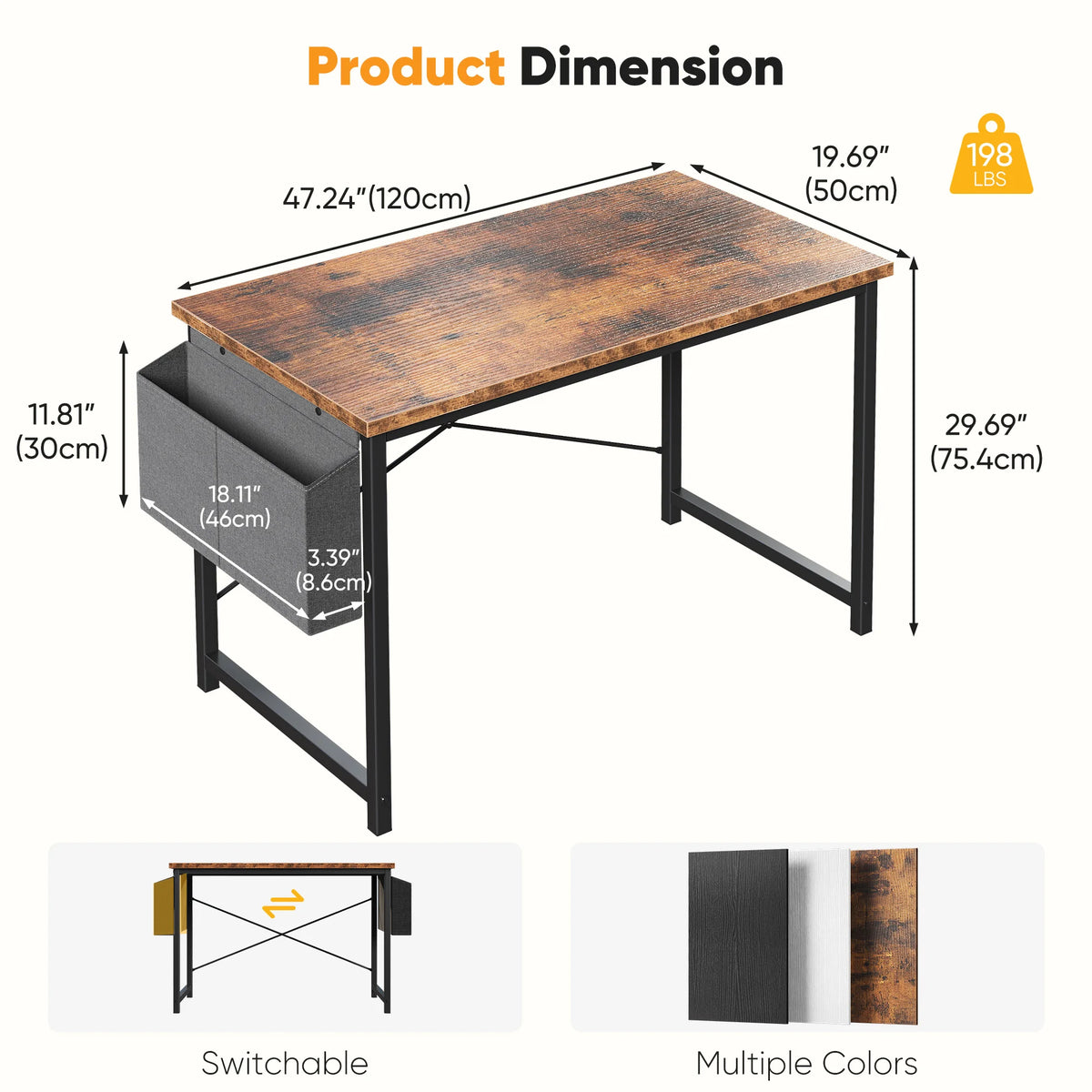 Deskpalm Studio Compact Computer Desk — Deskpalm Modern Desks & Workspace Accessories — view 5