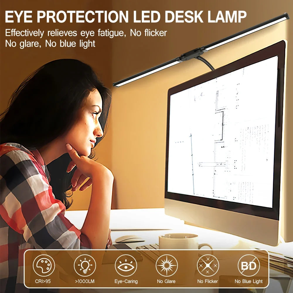 Deskpalm Twin Double-Head Clamp Desk Lamp — Deskpalm Modern Desks & Workspace Accessories — view 2