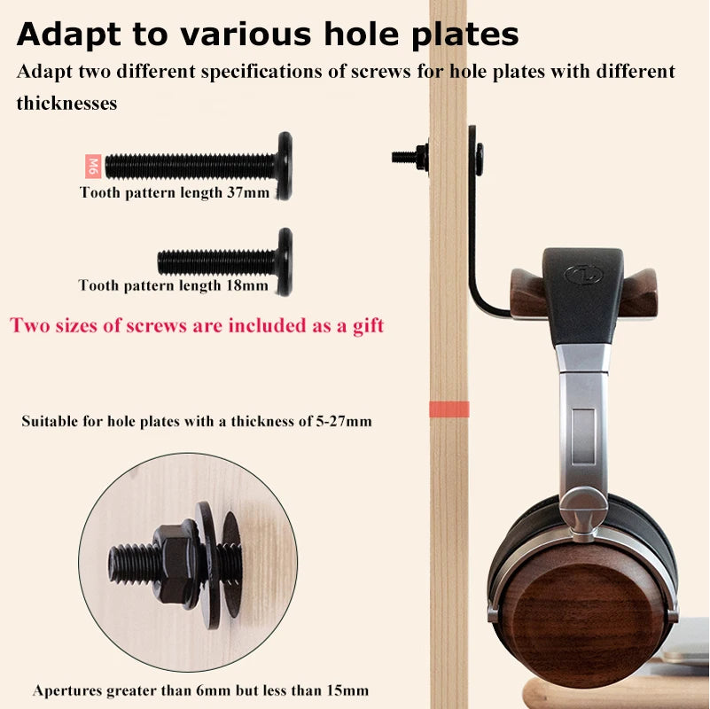 Deskpalm Beech Aluminum Headphone Rest — Deskpalm Modern Desks & Workspace Accessories — view 4