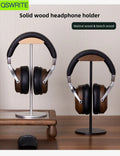 Deskpalm Spire Minimalist Walnut Headphone Holder — Deskpalm Modern Desks & Workspace Accessories