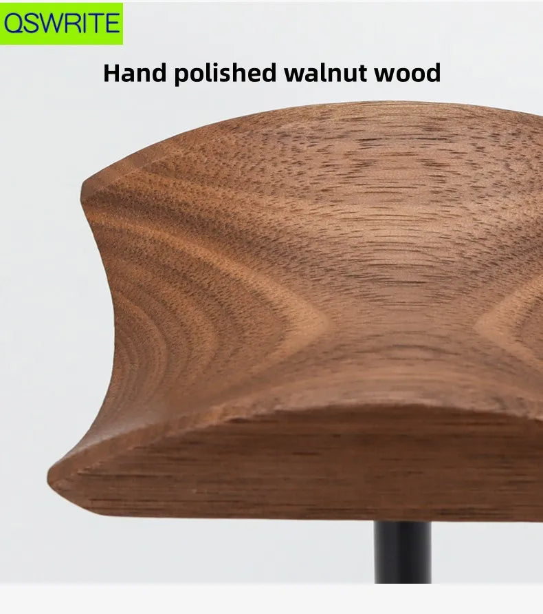 Deskpalm Spire Minimalist Walnut Headphone Holder — Deskpalm Modern Desks & Workspace Accessories — view 5