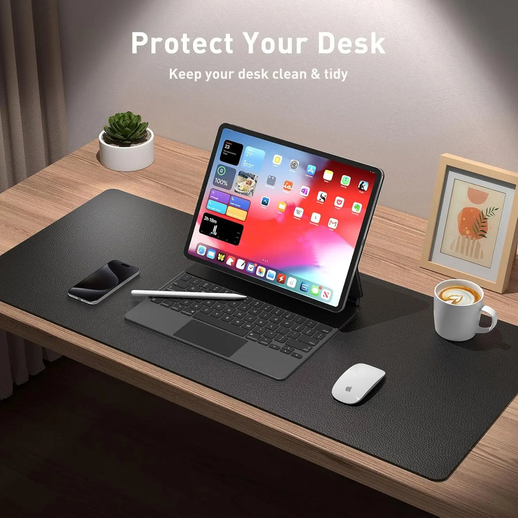 Deskpalm Sable Vegan Leather Desk Mat — Deskpalm Modern Desks & Workspace Accessories