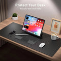Deskpalm Sable Vegan Leather Desk Mat — Deskpalm Modern Desks & Workspace Accessories