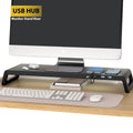 Deskpalm Ridge Monitor Stand with USB Hub — Deskpalm Modern Desks & Workspace Accessories